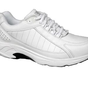 DREW Mens VOYAGER athletic leather WHITE shoes sneakers 10.5 W wide
